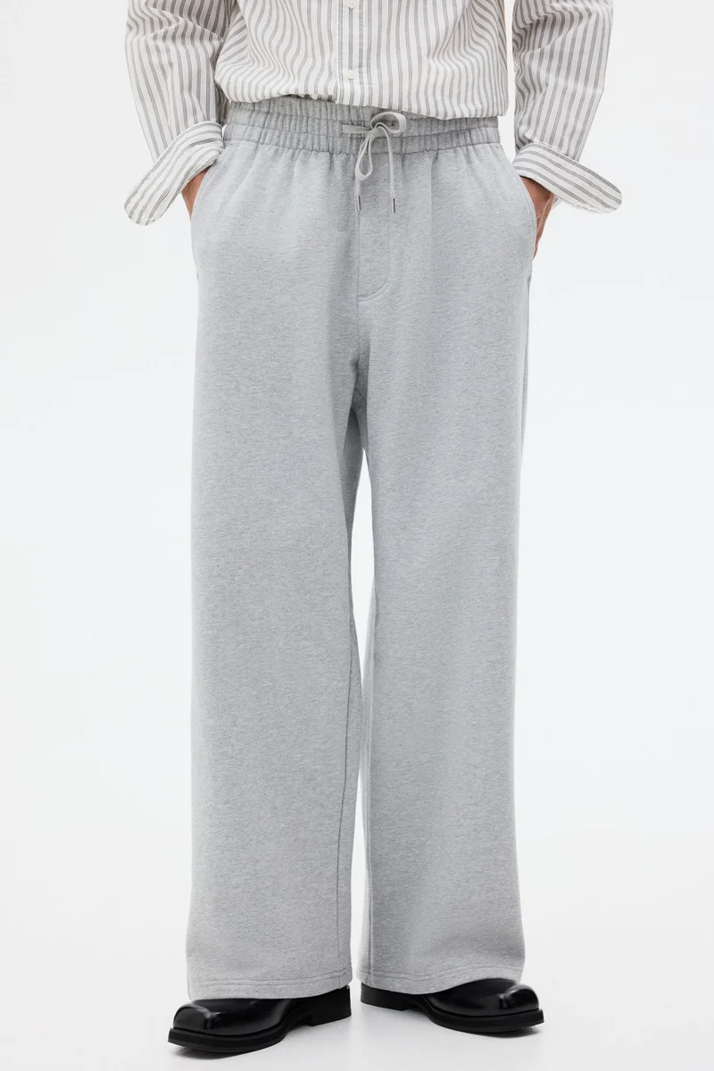 H&M Wide-leg cotton joggers